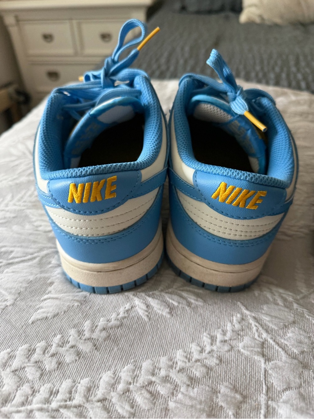 Nike Women’s DUNKS Low-Top Sneakers in Yellow, Pink, OR Blue Sz 9 - Picture 9 of 12